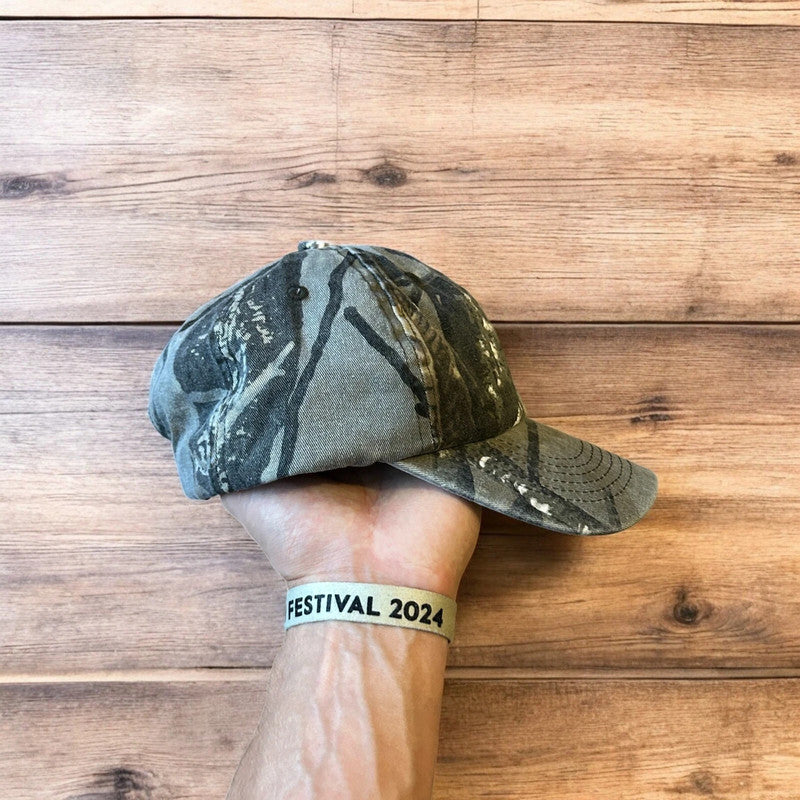 Vintage style Camo military cap hat in grey colourway. One size.