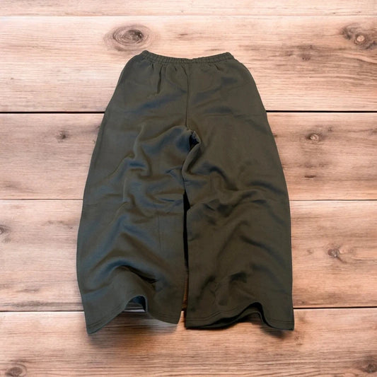Incredible super baggy wide leg Korean joggers in dark grey.