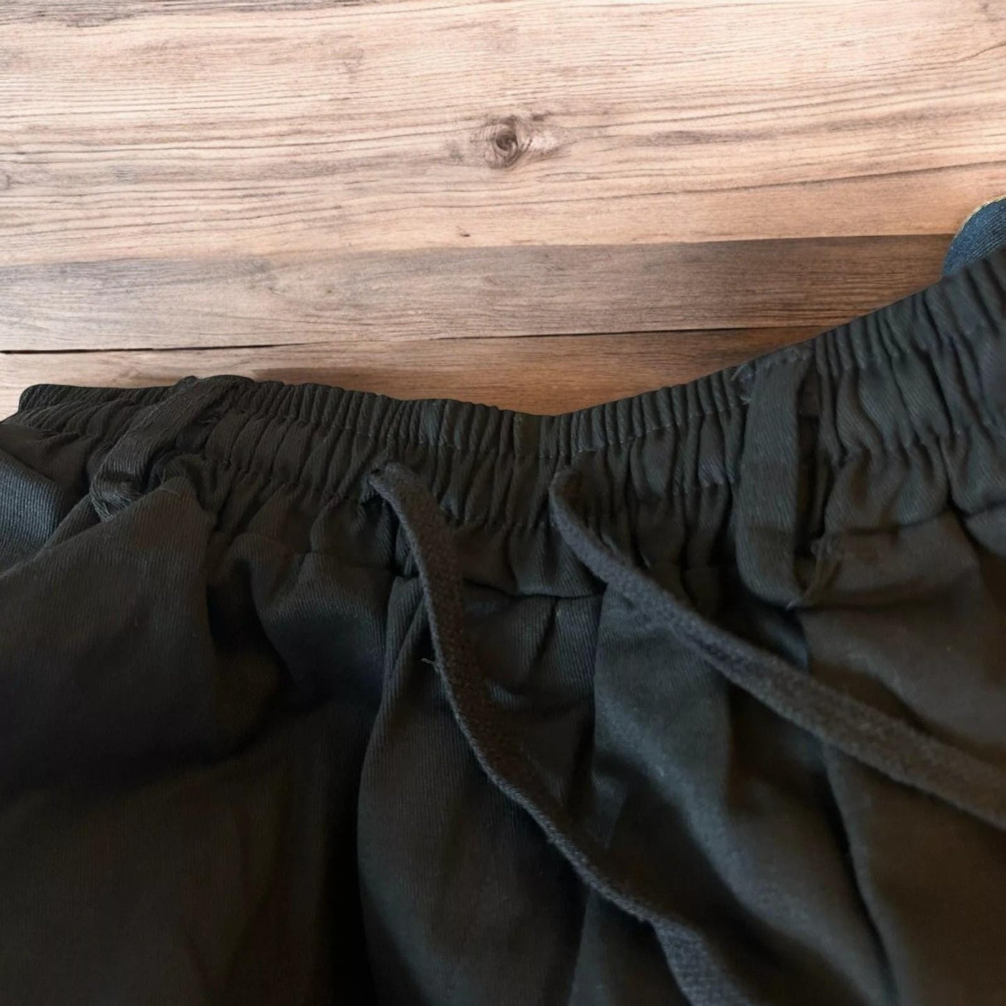Incredible super baggy wide leg workwear trousers in black.