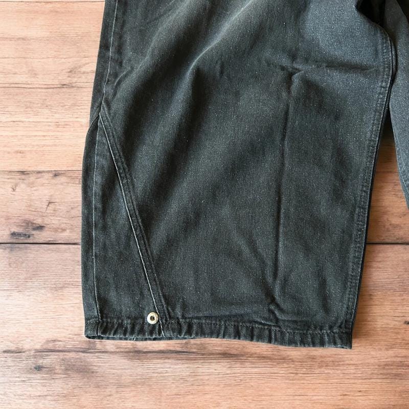Incredible super baggy wide leg balloon fit jeans in washed black.