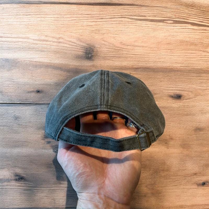 Vintage style Technics music dj cap hat in washed grey. One size.