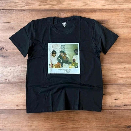 Kendrick Lamar Men & Women print tshirt in black.