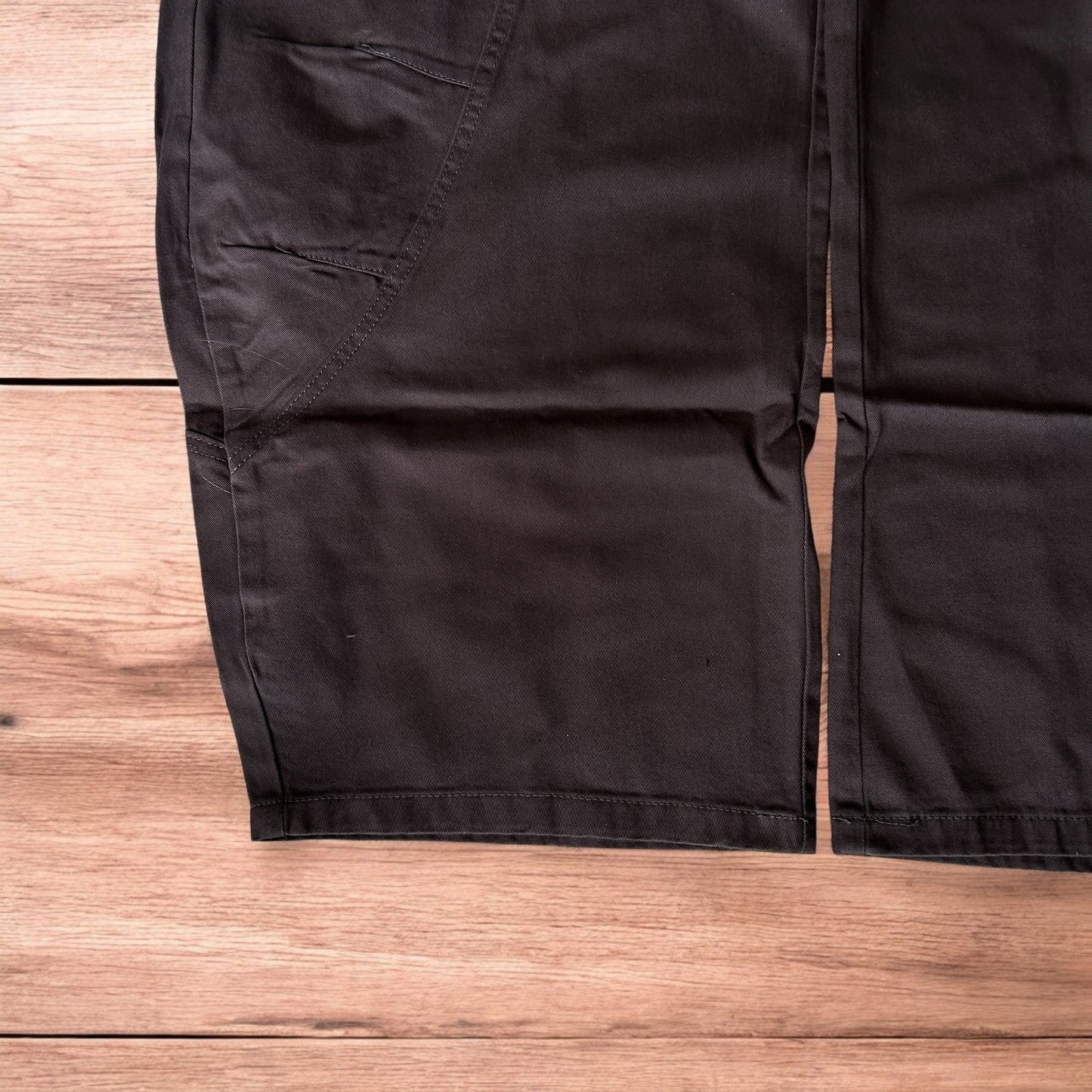 Vintage Military style baggy wide leg cargo trousers in grey.