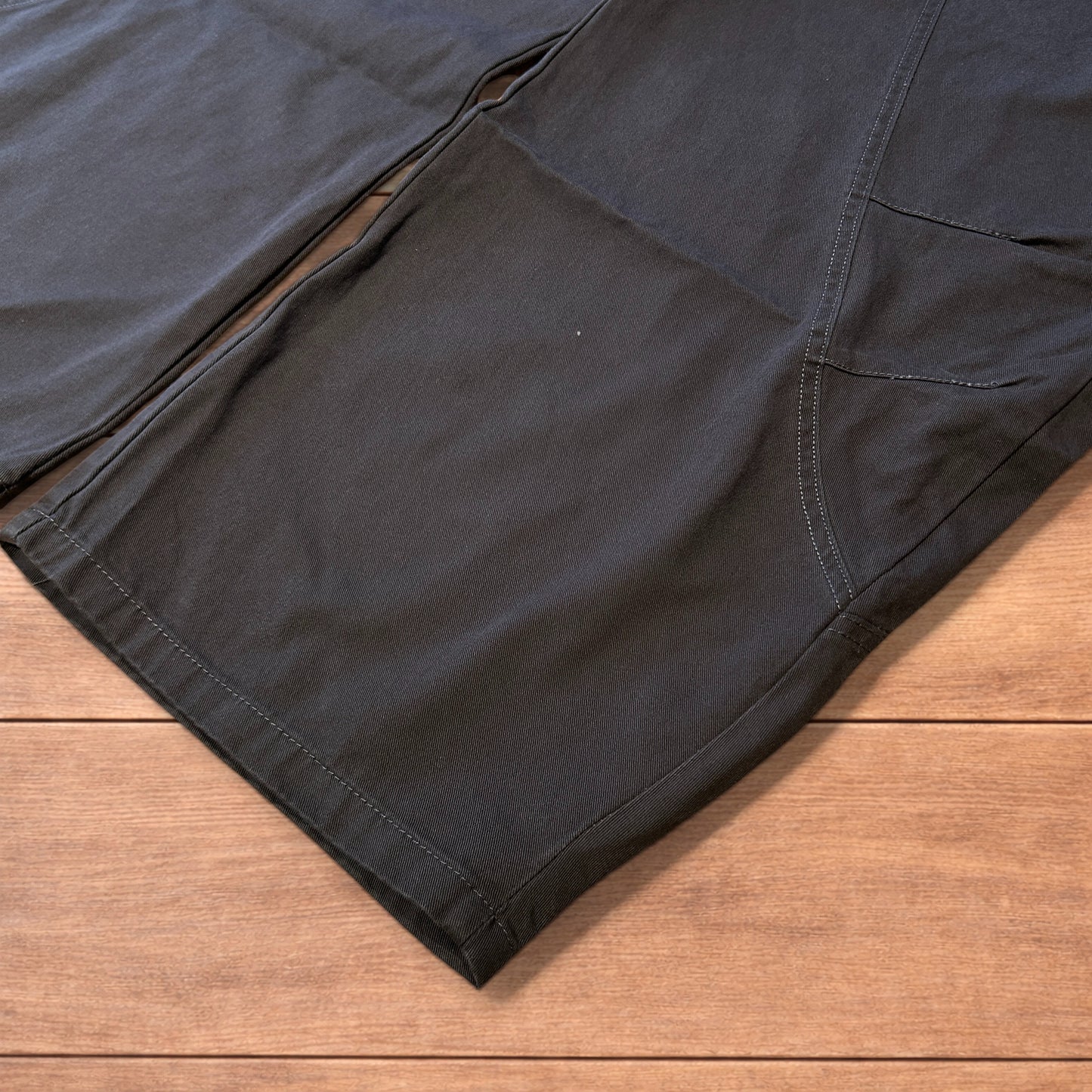 Vintage Military style baggy wide leg cargo trousers in grey.