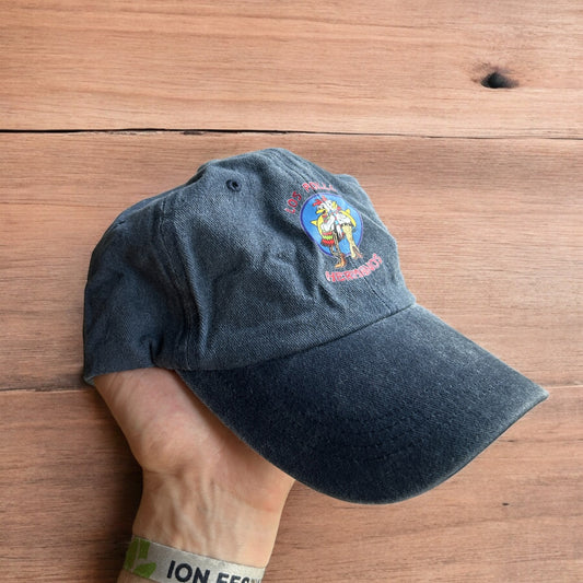 Vintage style Los Pollos Hermanos cap hat in navy blue. One size.