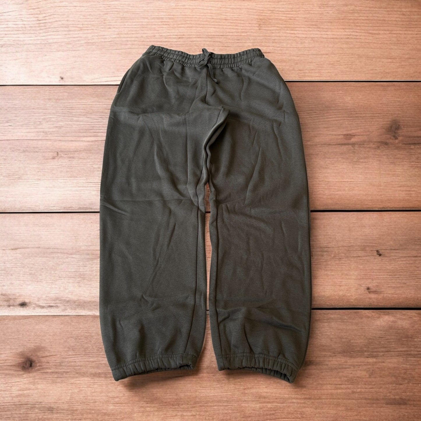 Incredible baggy wide leg Korean joggers in dark grey.