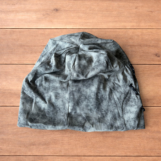 Cool winter camo tundra print beanie hat in khaki/brown.