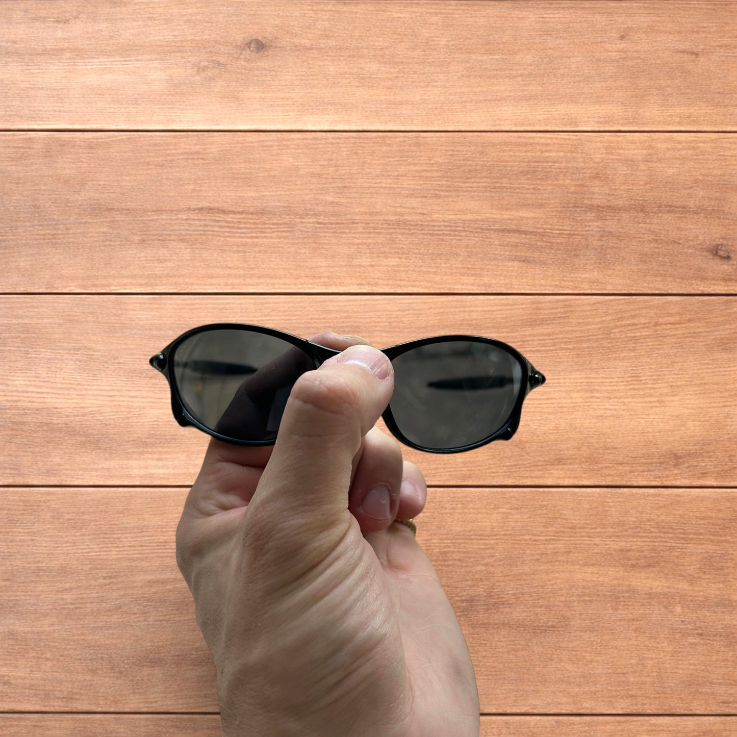 Insane metal frame sunglasses in black with black lense.