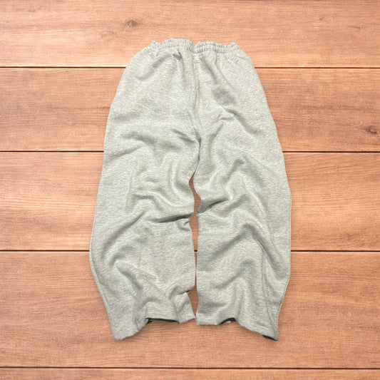 Incredible super baggy wide leg Korean joggers in marl grey.