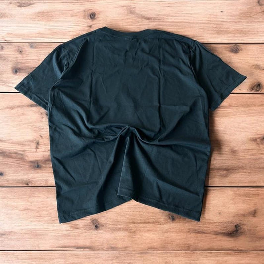 Novelty Yung Lean Superbad T-shirt in black with front graphic print.