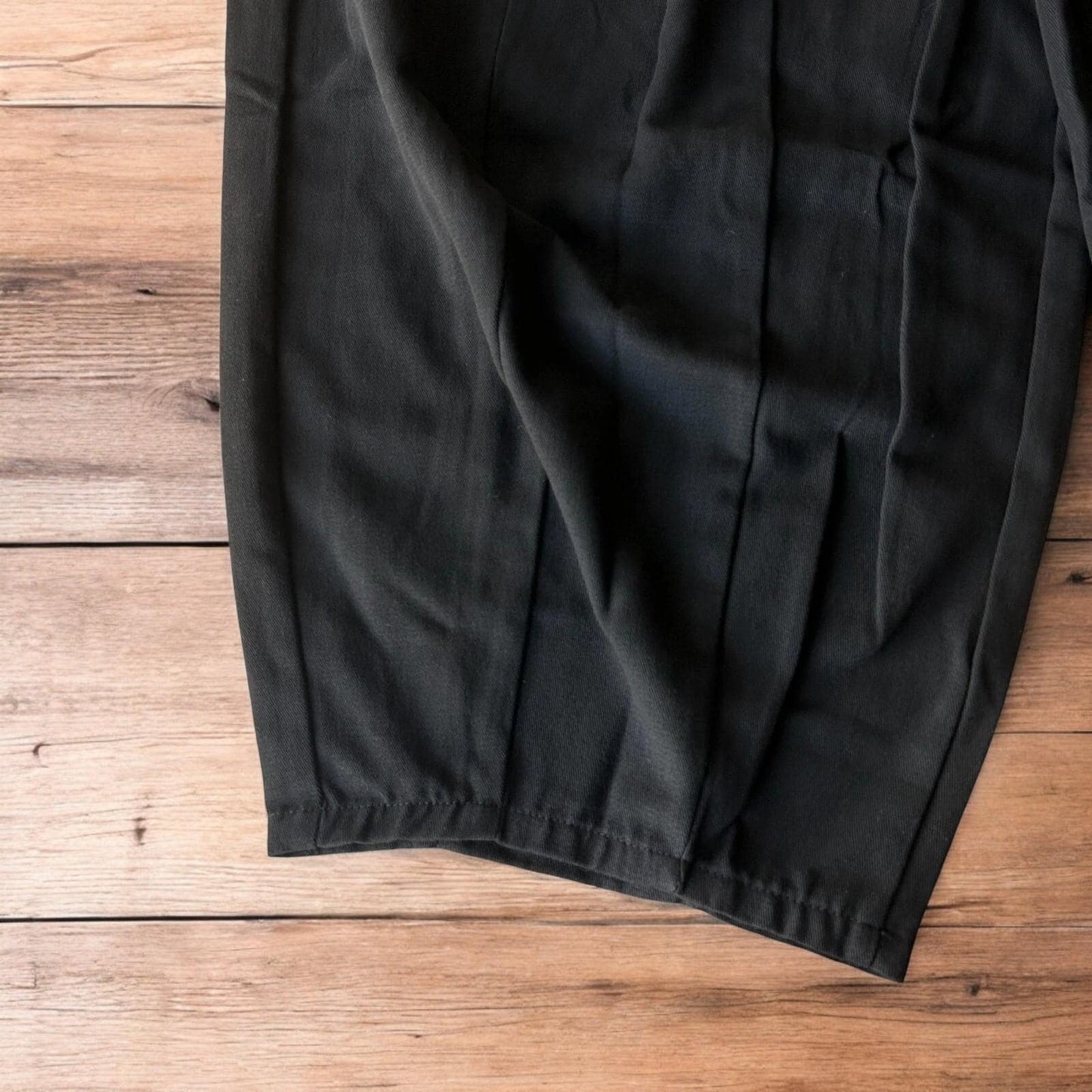 Incredible super baggy wide leg parachute trousers in black.