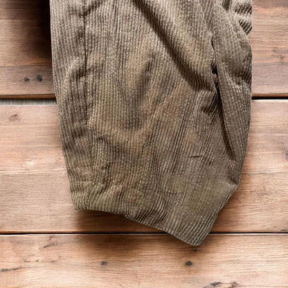 Super baggy wide leg skater corduroy trousers in beige.