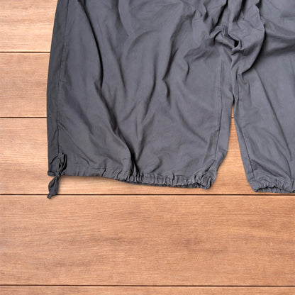 Baggy wide leg flight pants in grey.