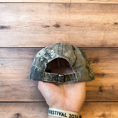 Vintage style Camo military cap hat in grey colourway. One size.