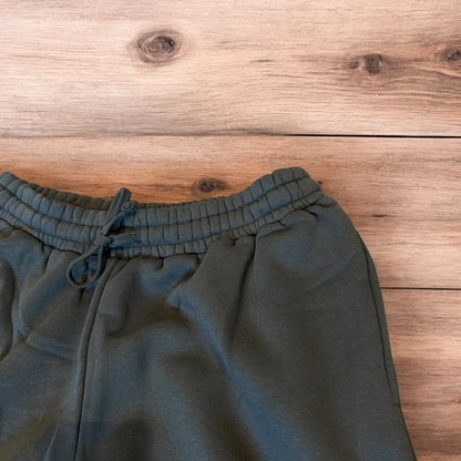 Incredible super baggy wide leg Korean joggers in dark grey.