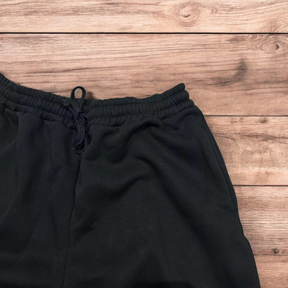 Incredible super baggy wide leg Korean joggers in black.
