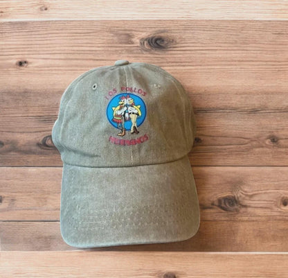Vintage style Los Pollos Hermanos cap hat in beige/khaki. One size.