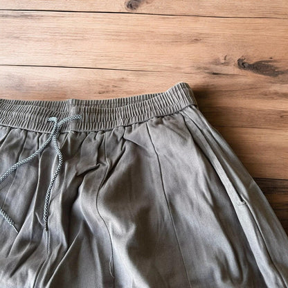 Incredible super baggy wide leg parachute trousers in grey.