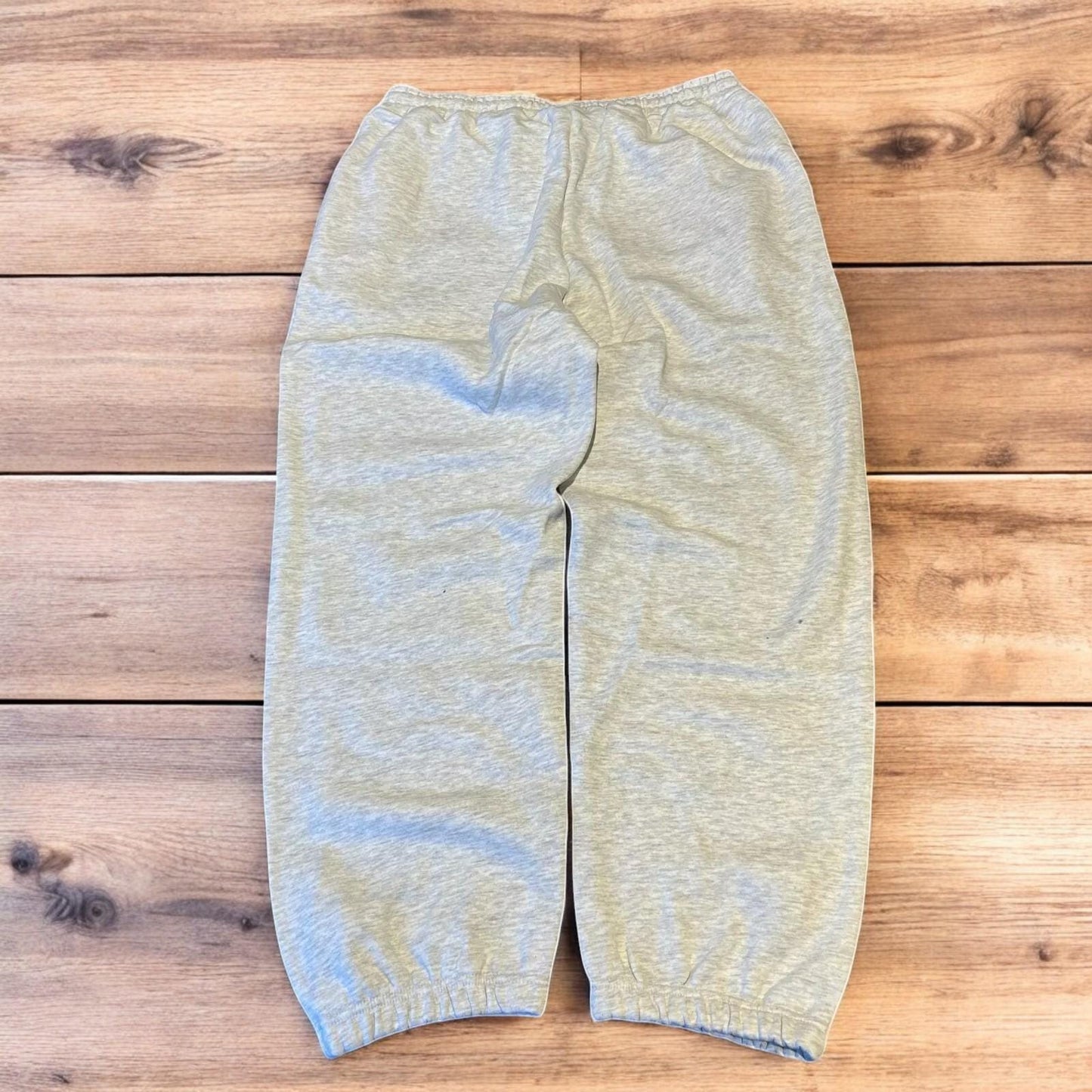 Incredible baggy wide leg Korean joggers in marl grey.