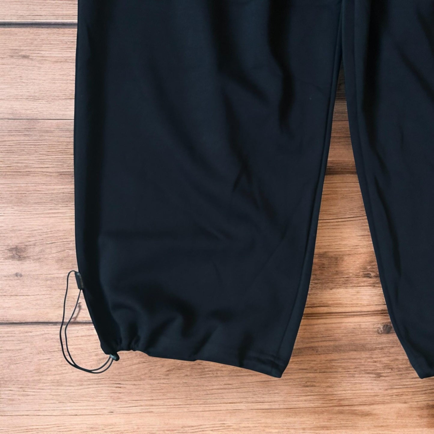 Insane Korean super baggy wide leg joggers in black.