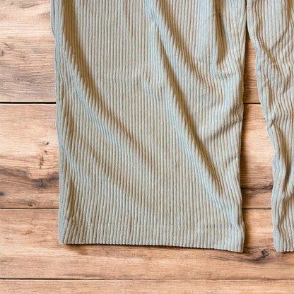 Super baggy wide leg relaxed fit corduroy trousers joggers in beige/cream.