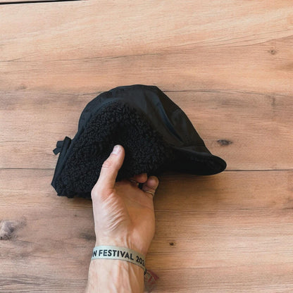 Insane Russian Trapper Korean padded fluffy hat cap in black. One size.