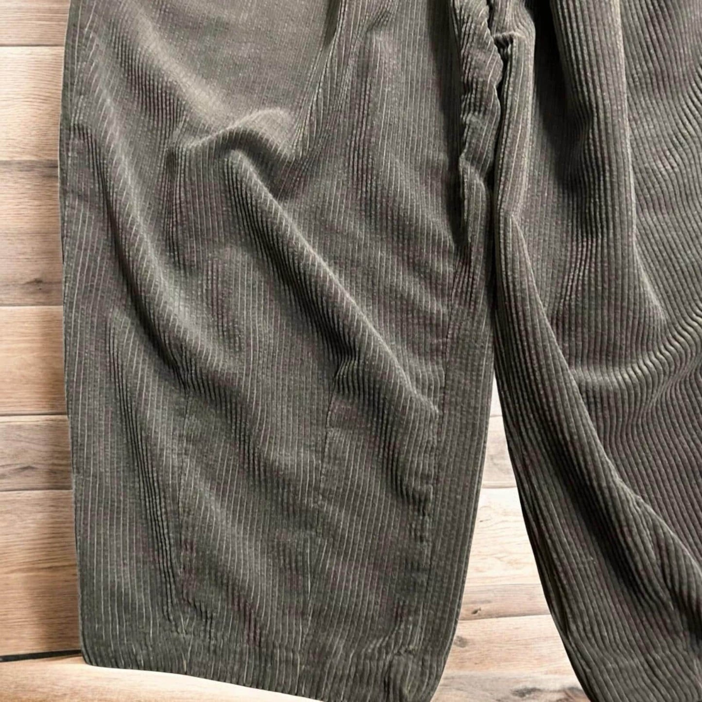 Super baggy wide leg skater corduroy trousers in grey.