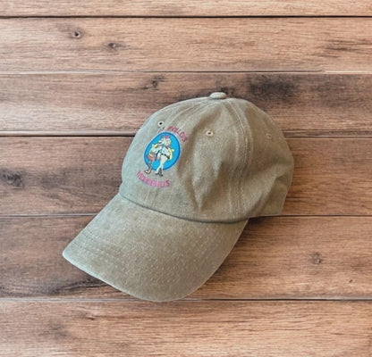 Vintage style Los Pollos Hermanos cap hat in beige/khaki. One size.
