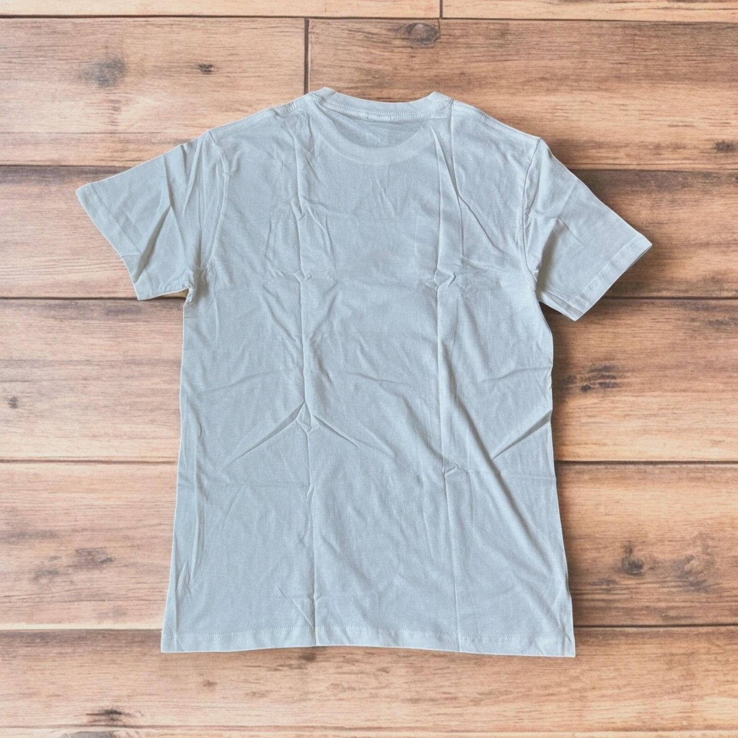 Novelty Superbad Mclovin I.D. T-shirt with front graphic print in white.