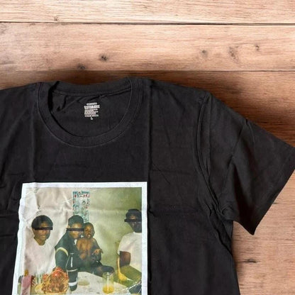 Kendrick Lamar Men & Women print tshirt in black.