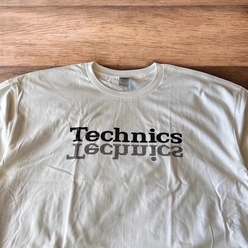 Technics Music Dj tshirt in white with front graphic print.