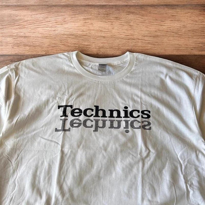 Technics Music Dj tshirt in white with front graphic print.