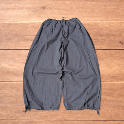 Baggy wide leg flight pants in grey.