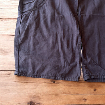 Vintage Military style baggy wide leg cargo trousers in brown.