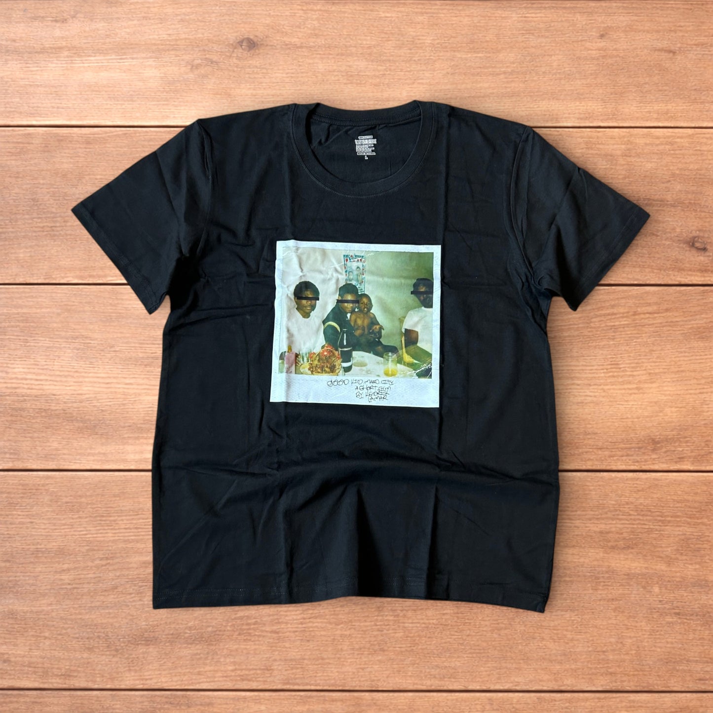 Kendrick Lamar Men & Women print tshirt in black.