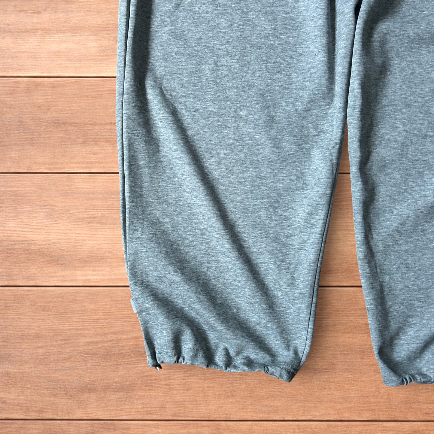 Insane Korean super baggy wide leg joggers in marl grey.