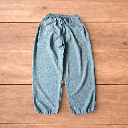 Insane Korean super baggy wide leg joggers in marl grey.