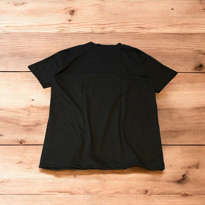 Vintage style old school DVD Video T-shirt with front graphic in black.
