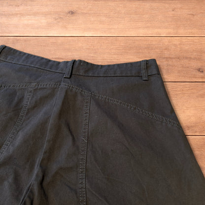 Vintage Military style baggy wide leg cargo trousers in grey.