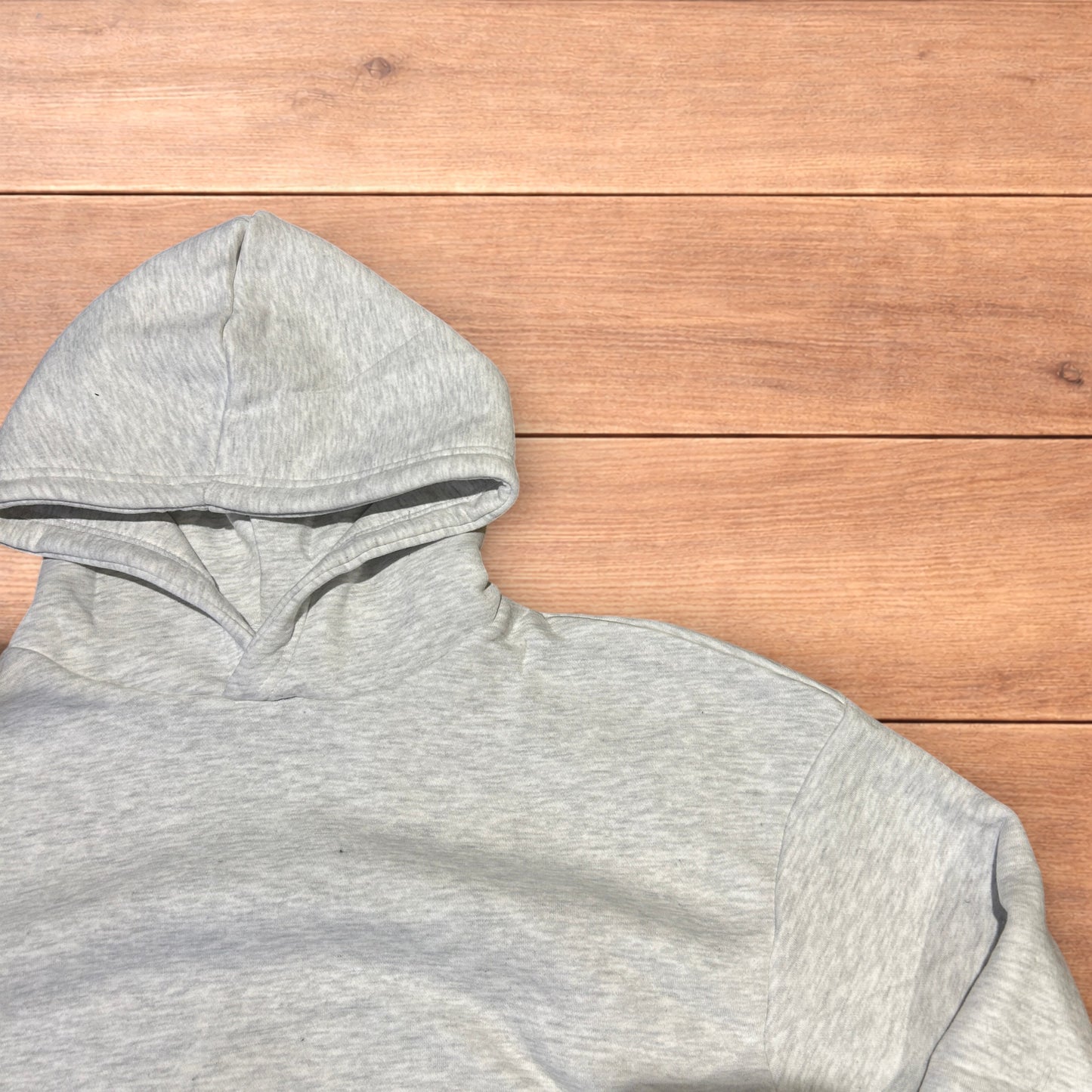 Incredible oversized baggy boxy Korean hoodie jumper in marl grey.