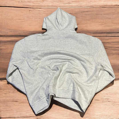 Incredible oversized baggy boxy Korean hoodie jumper in marl grey.
