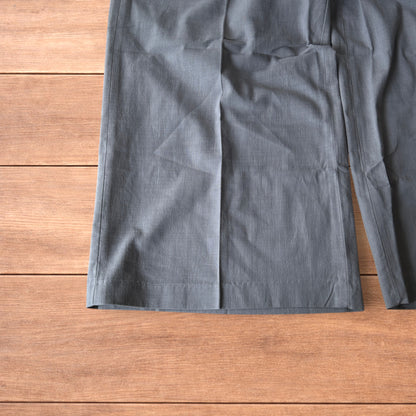 Incredible vintage style baggy wide leg tailored linen trousers in dark grey.