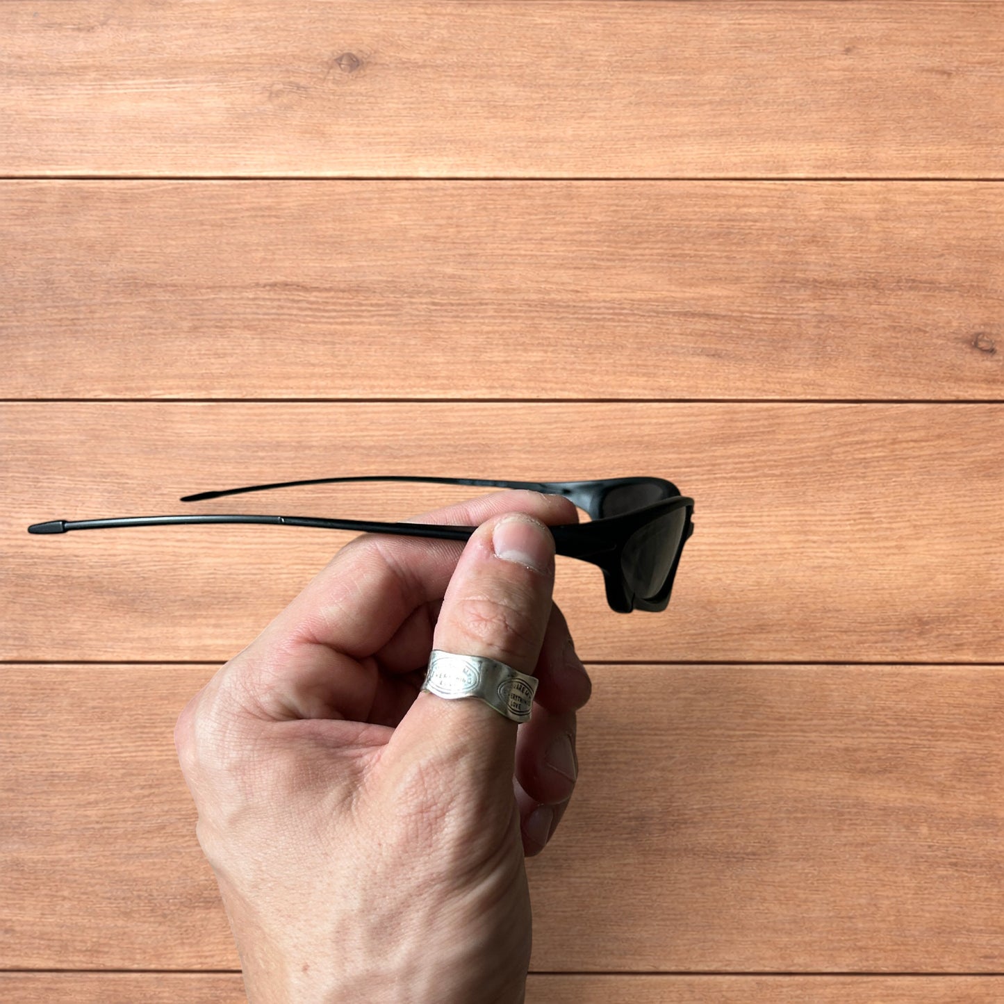 Insane polarised sunglasses in black with black lense.