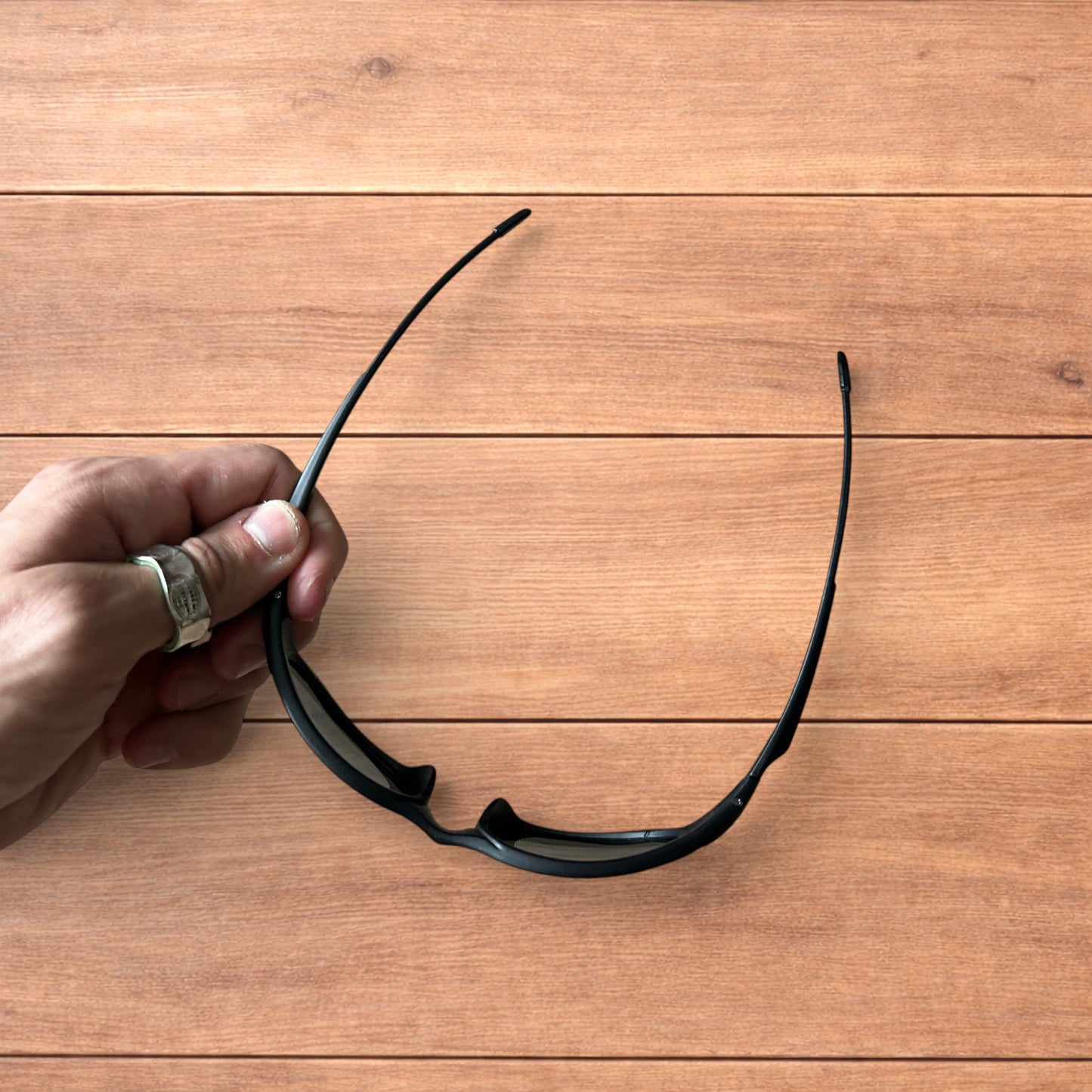 Insane polarised sunglasses in black with black lense.