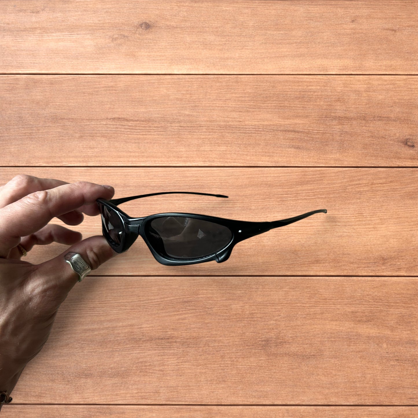 Insane polarised sunglasses in black with black lense.
