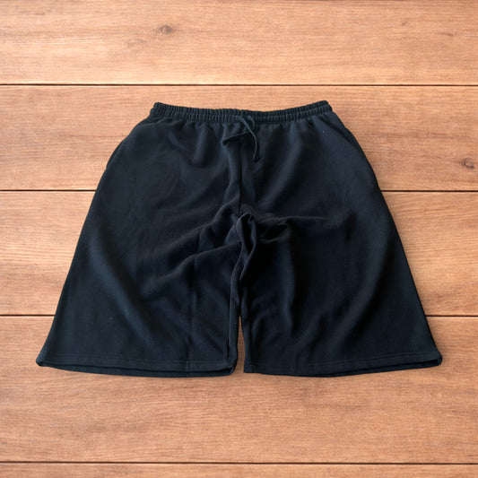 Lovely super baggy wide leg long jersey shorts jorts in black.