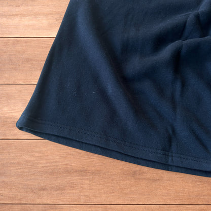 Lovely super baggy wide leg long jersey shorts jorts in black.