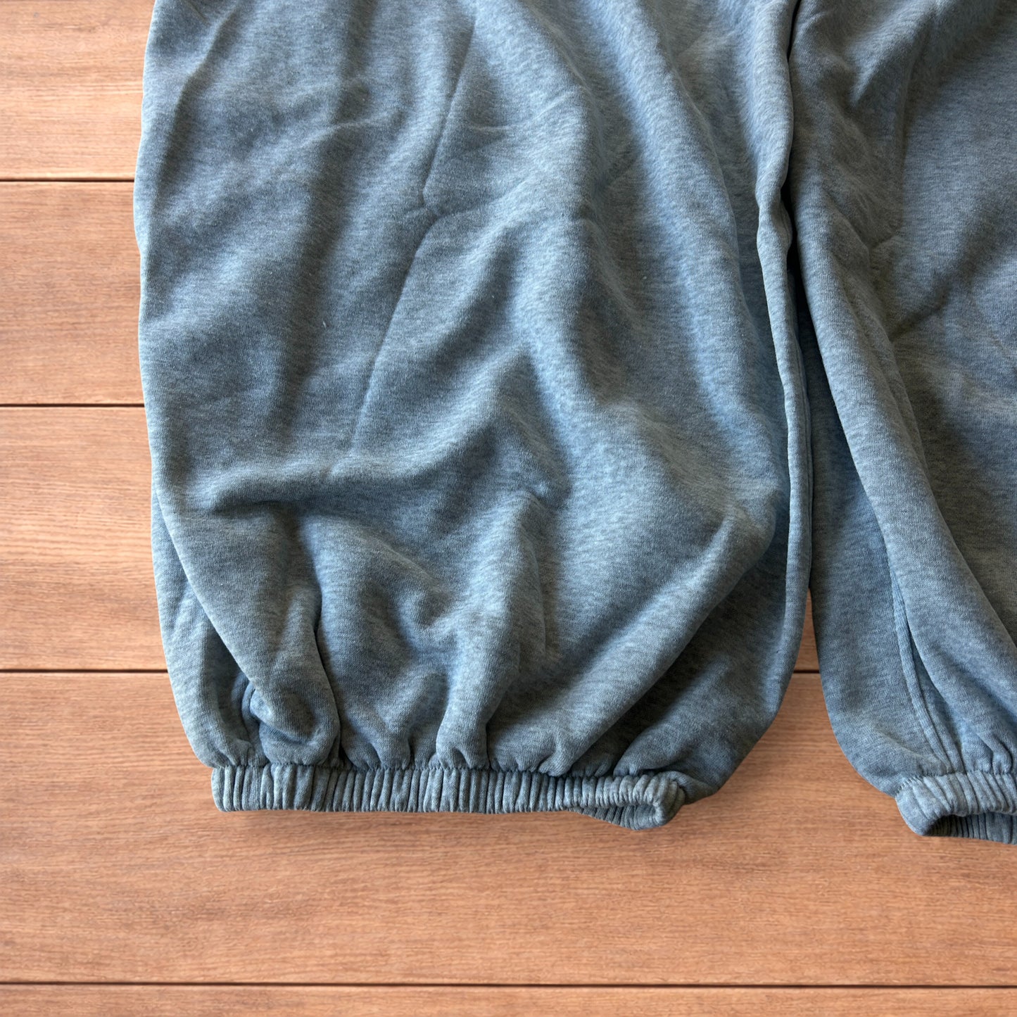 Super baggy wide leg Korean joggers in marl grey.