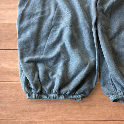 Super baggy wide leg Korean joggers in marl grey.