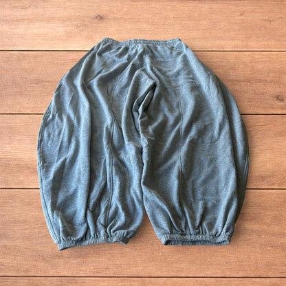 Super baggy wide leg Korean joggers in marl grey.
